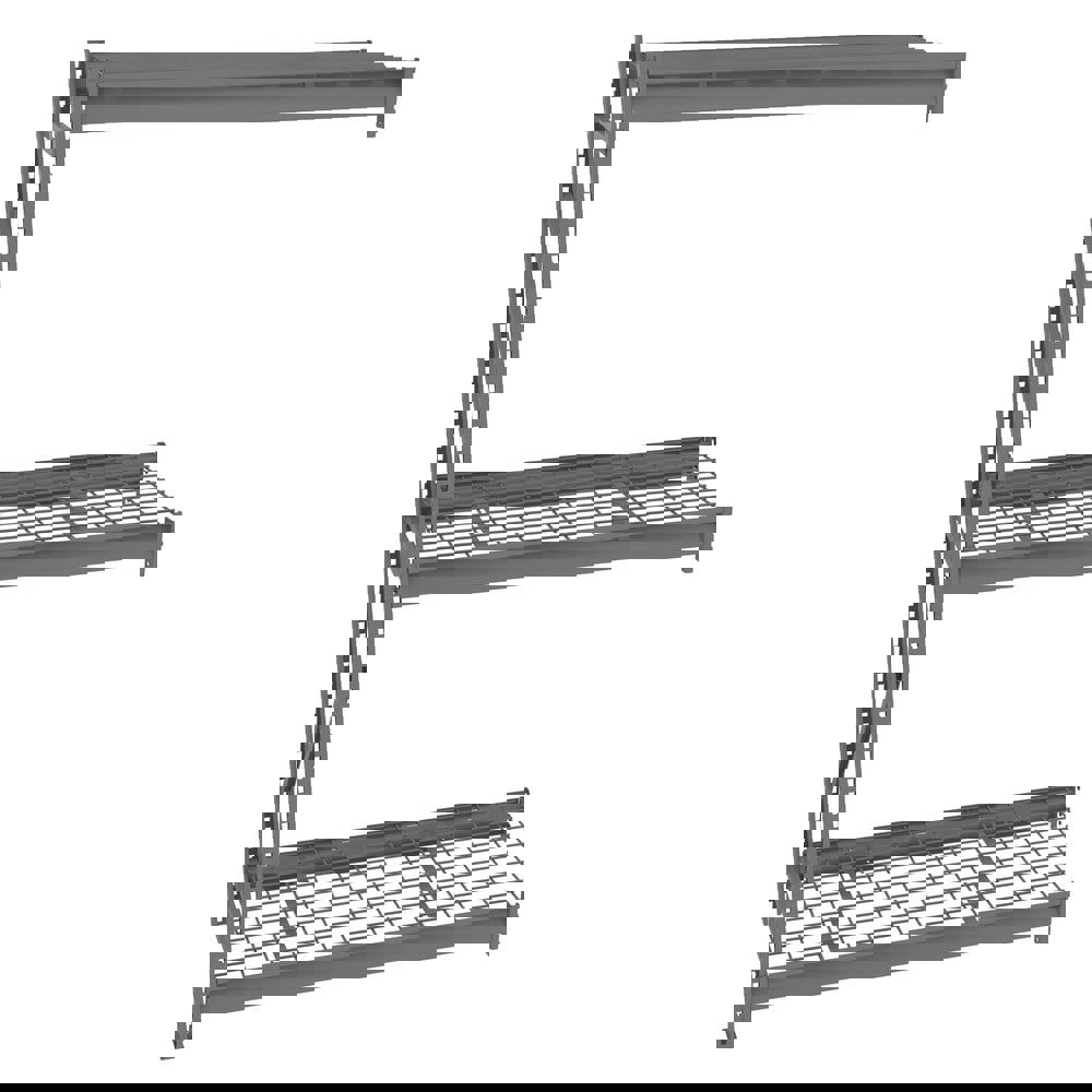 Bulk Storage Rack: 4,150 lb per Shelf, 3